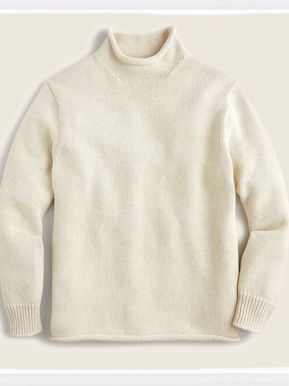 Unisex J. Crew Adults' 1988 Cotton Rollneck™ Sweater